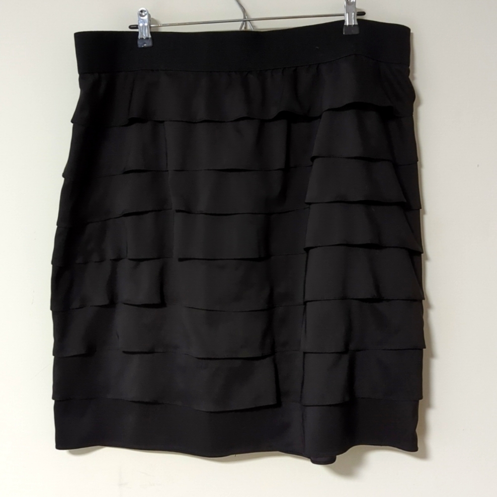 Alfani Tiered Black Skirt